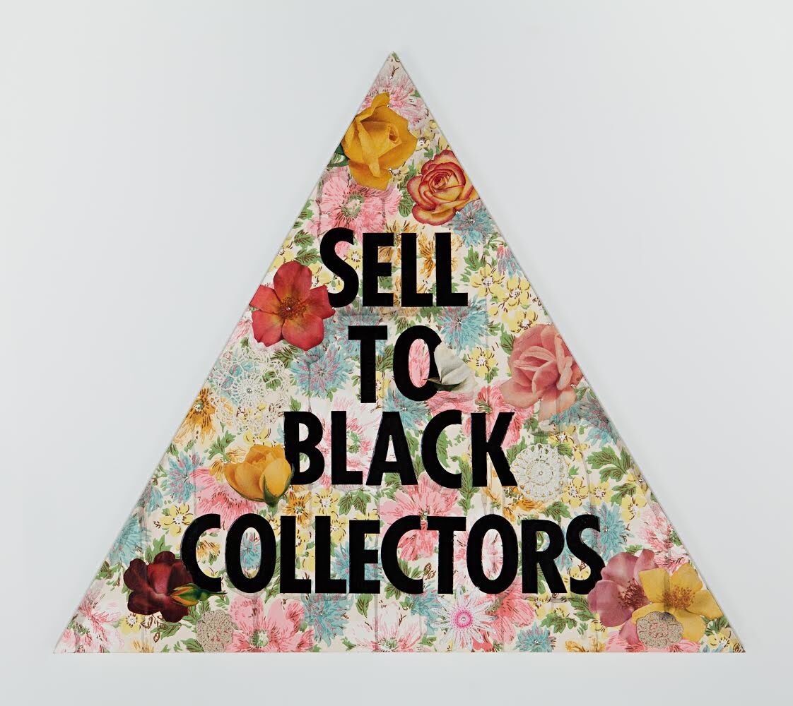 Genevieve Gaignard, Sell To Black Collectors (Pink), 2020. © Genevieve Gaignard. Courtesy of the artist and Vielmetter Los Angeles.