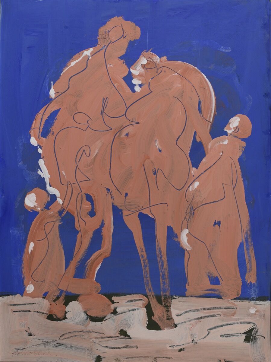 Serge Hollerbach, Figures in Orange (post-macular), 2002. Courtesy of the artist. 