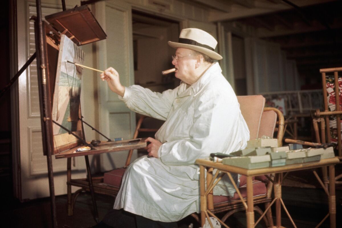 When He Wasn T Making History Winston Churchill Made Paintings Artsy