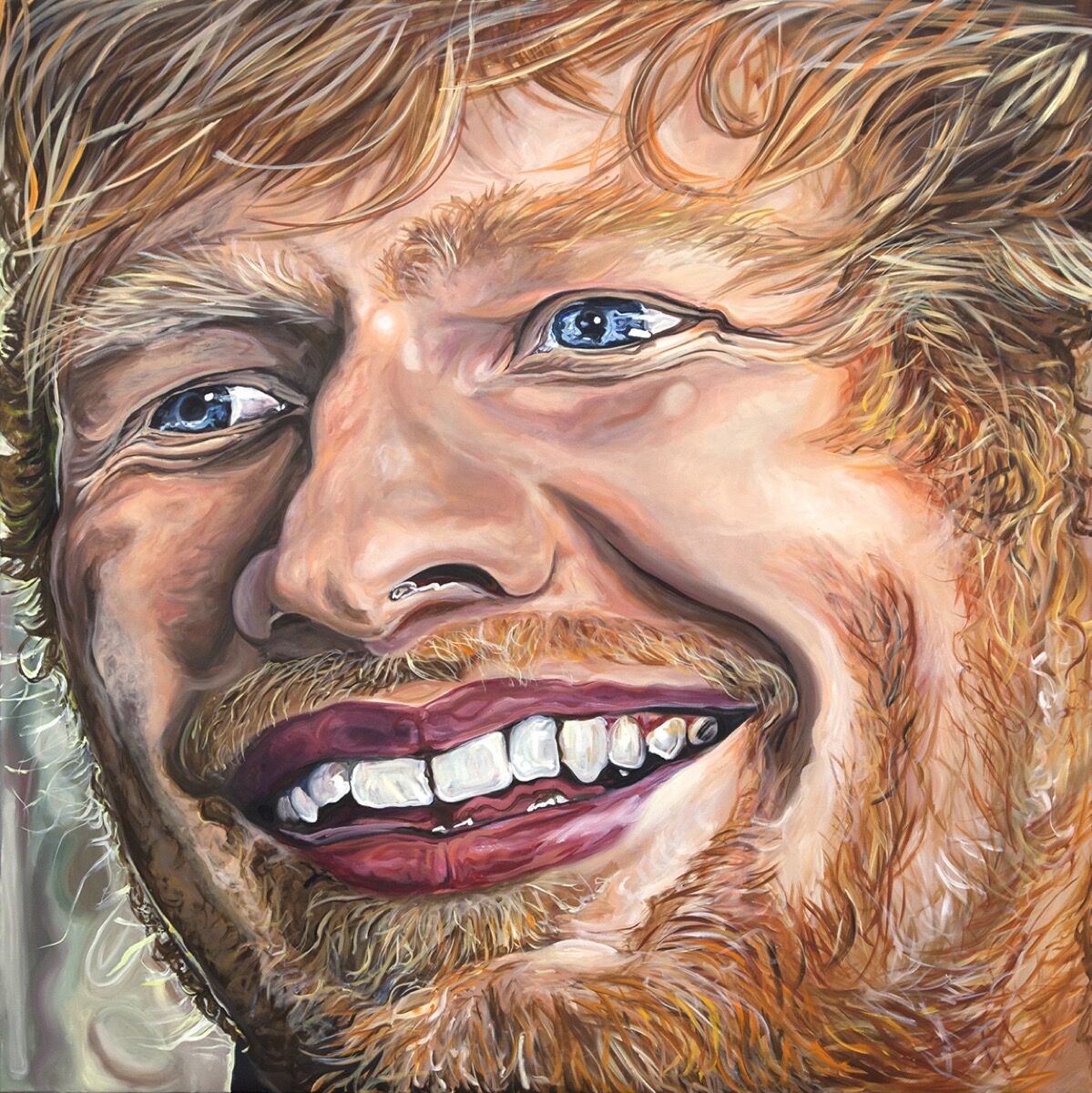 I M Obsessed With This Ed Sheeran Painting By Jana Euler Artsy