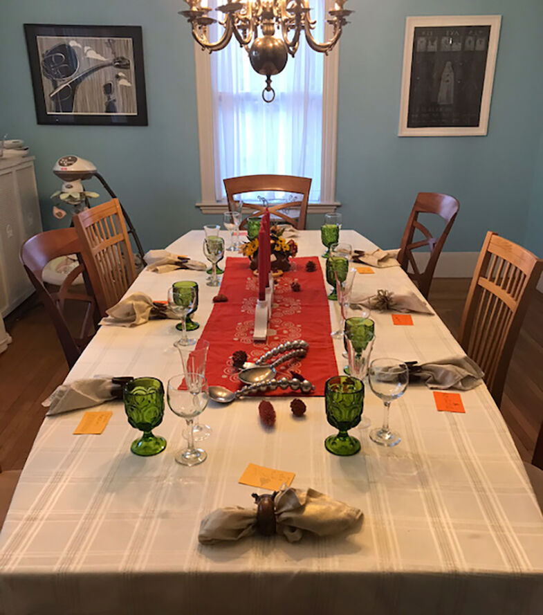 Installation view of artworks in Kristina Newman-Scott’s collection. Courtesy of Kristina Newman-Scott.