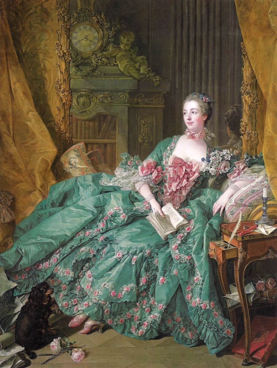 Francois Boucher, Madame de Pompadour, 1756. Image via Wikimedia Commons