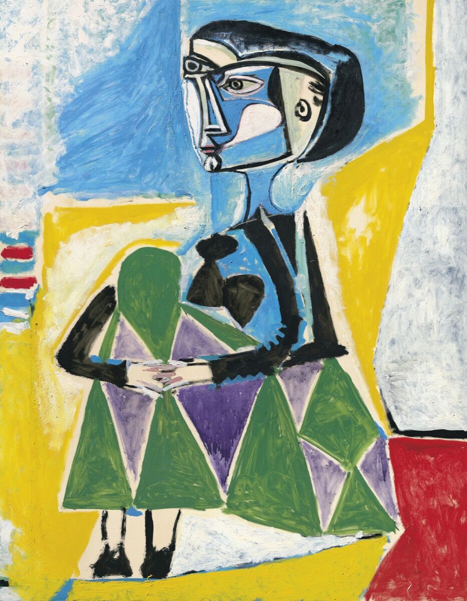 Pablo Picasso, Femme Accroupie (Jacqueline), 1954. © 2018 Estate of Pablo Picasso / Artists Rights Society (ARS), New York. Courtesy of Christie’s Images Ltd. 2018.