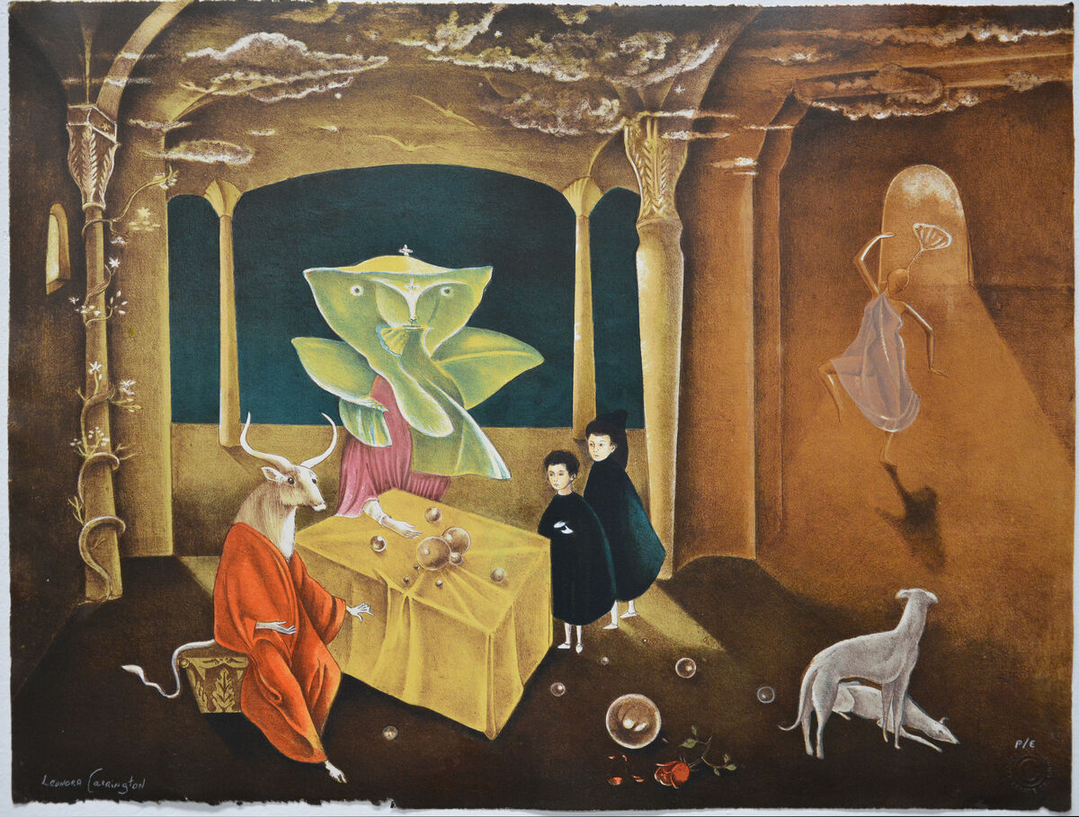 Leonora Carrington, And then we saw the daughter of the minotaur, 2011.  © 2019 Estate of Leonora Carrington / Artists Rights Society (ARS), New York. Courtesy of  La Siempre Habana .