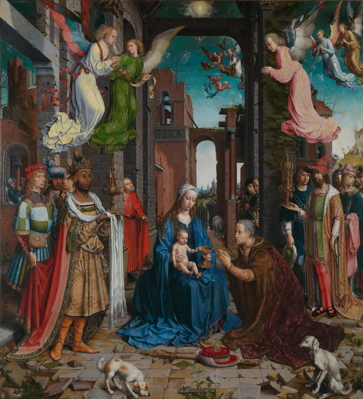 Jan Gossaert, The Adoration of the Kings, 1510–15. Image via Wikimedia Commons.