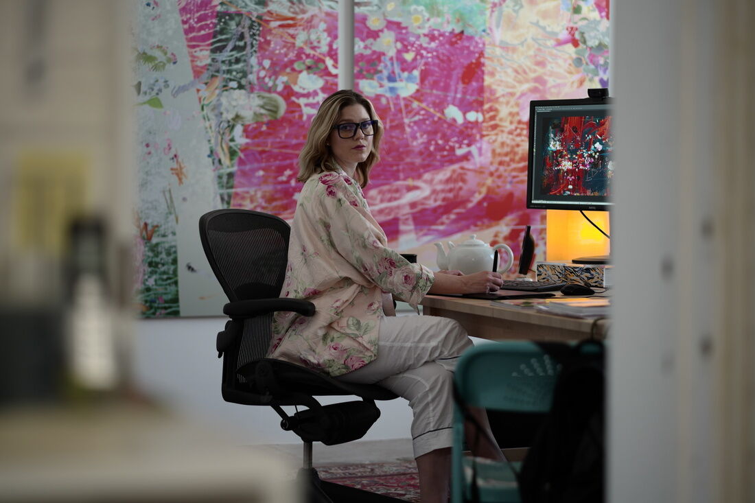 Portrait of Petra Cortright by Stefan Simchowitz, 2016. Image courtesy of Petra Cortright Studio.
