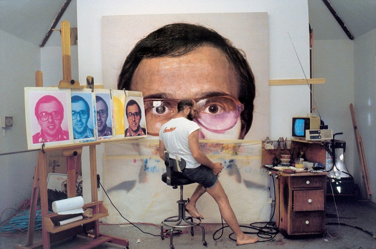 Chuck Close painting Mark, 1978–79. Courtesy of Chuck Close and Pace Gallery, New York.