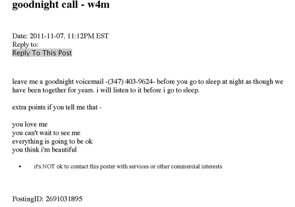 When Artists Turn To Craigslist The Results Are Intimate