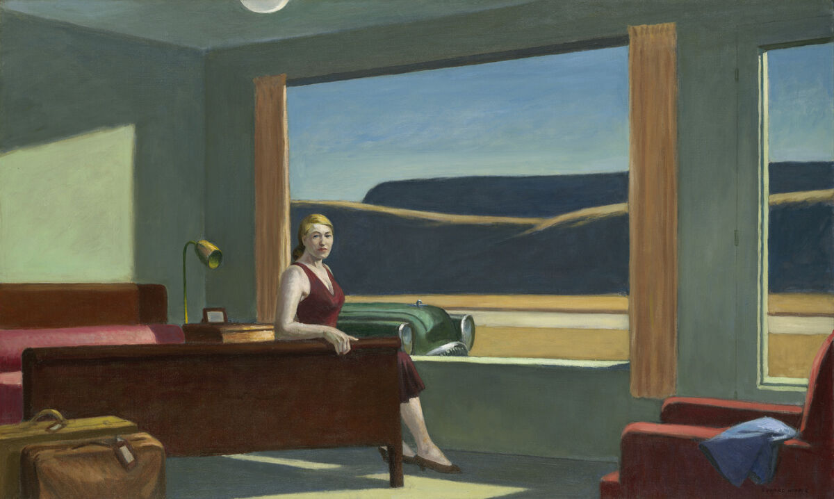 Edward Hopper, Western Motel, 1957. © Edward Hopper. Courtesy of Yale University Art Gallery.