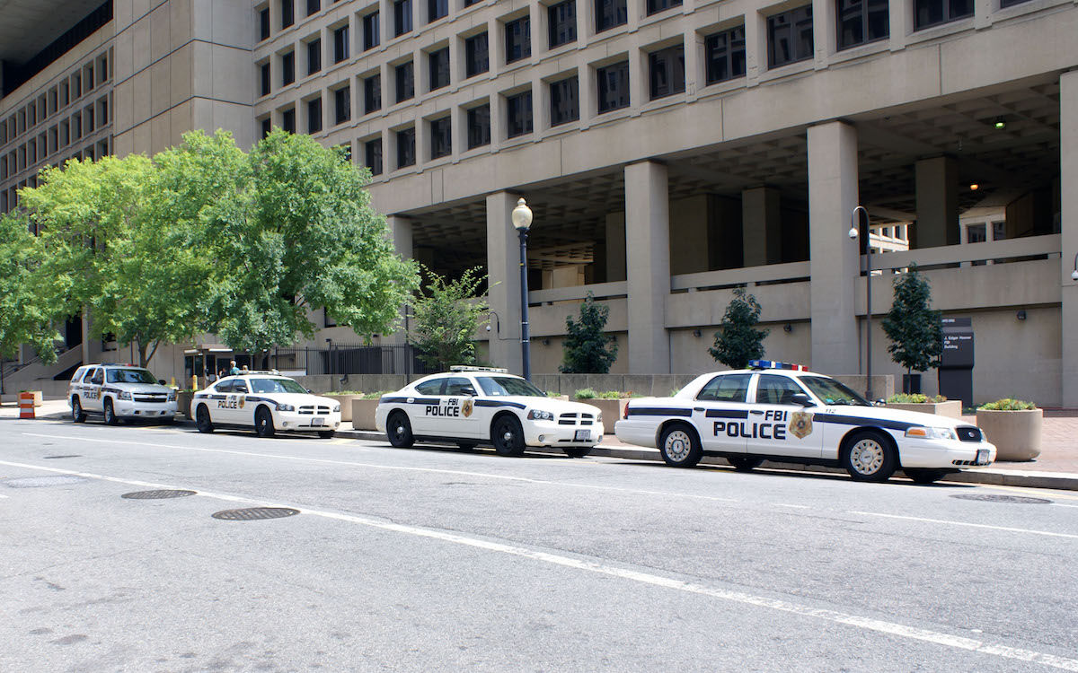 FBI vehicles. Photo by Matti Blume, via Wikimedia Commons.