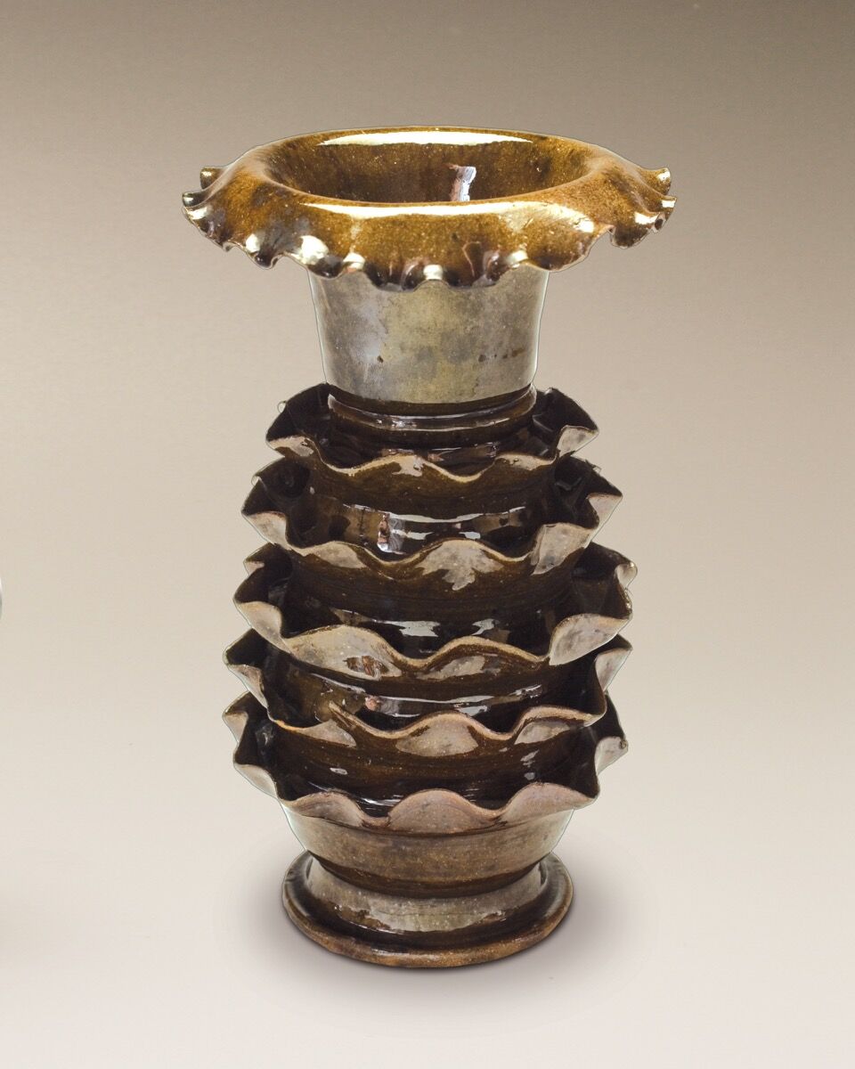 Vase by George E. Ohr. Courtesy of the Ohr-O&#x27;Keefe Museum of Art, Biloxi, Mississippi.