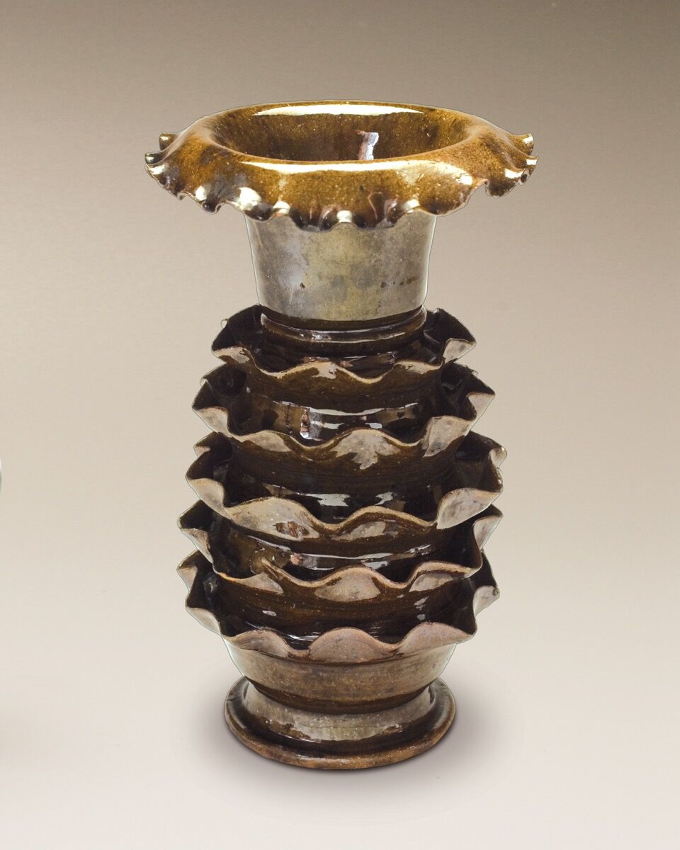 Vase by George E. Ohr. Courtesy of the Ohr-O'Keefe Museum of Art, Biloxi, Mississippi.