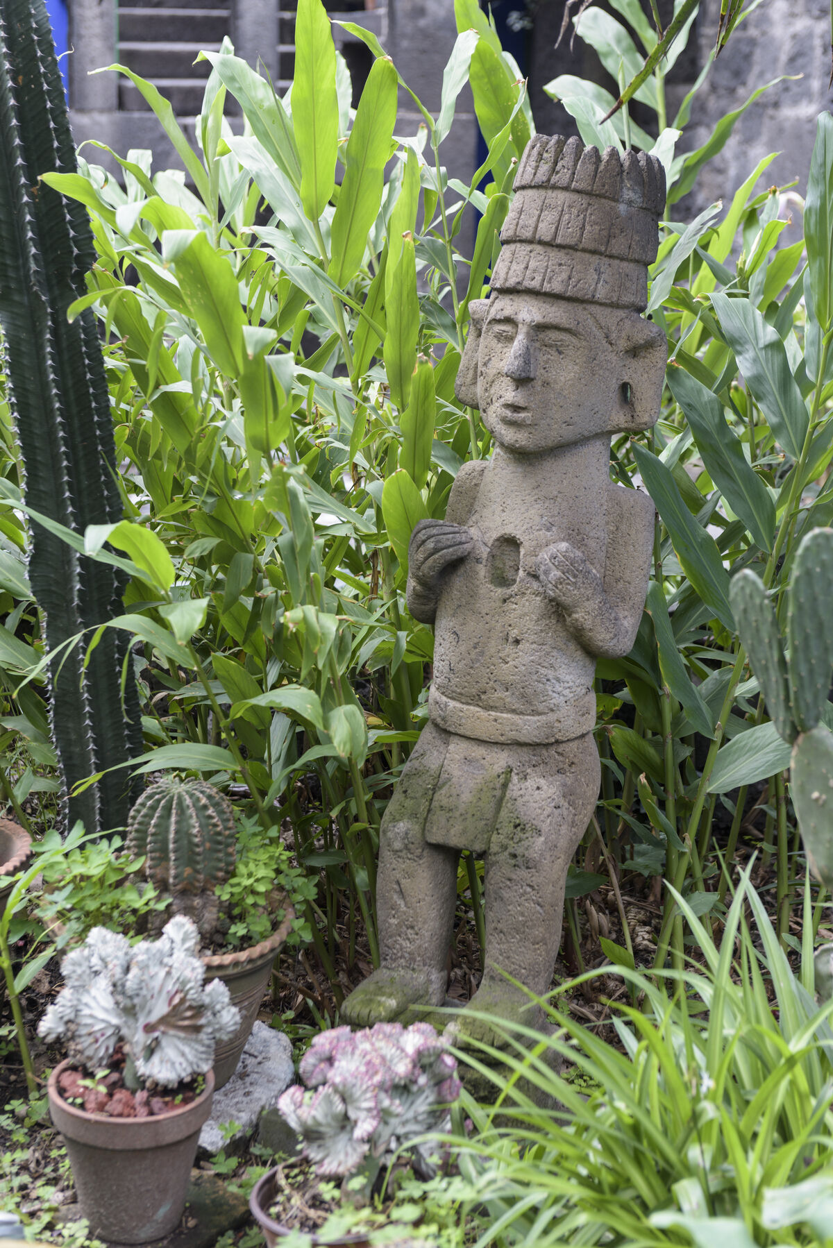 Figurine in Frida Kahlo’s garden. Courtesy of Museo Frida Kahlo.