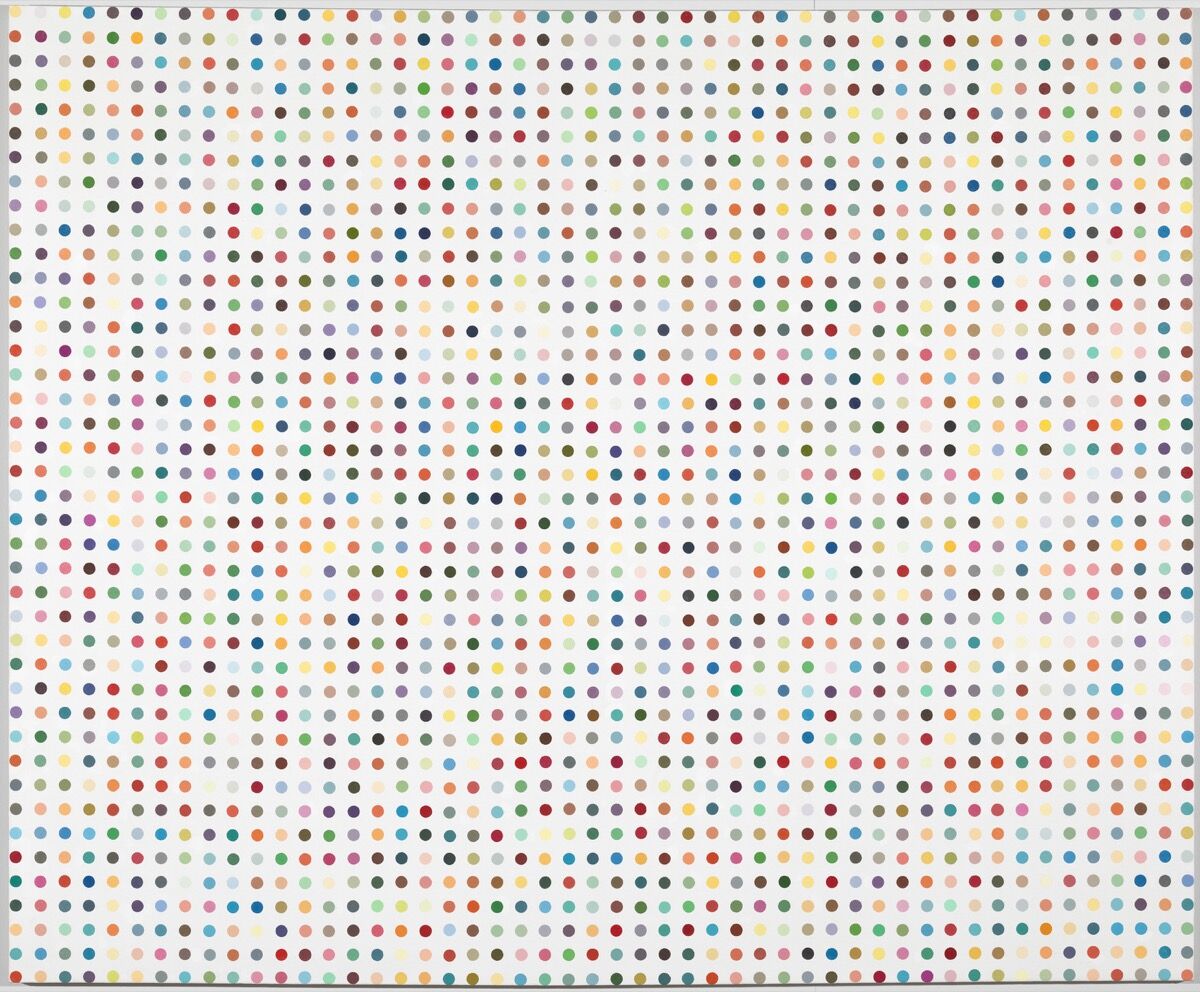 Damien Hirst, Anthraquinone-1-Diazonium Chloride, 1994. © Damien Hirst and Science Ltd. / DACS 2018. Photo by Prudence Cuming Associates Ltd. Courtesy of Tate Liverpool.
