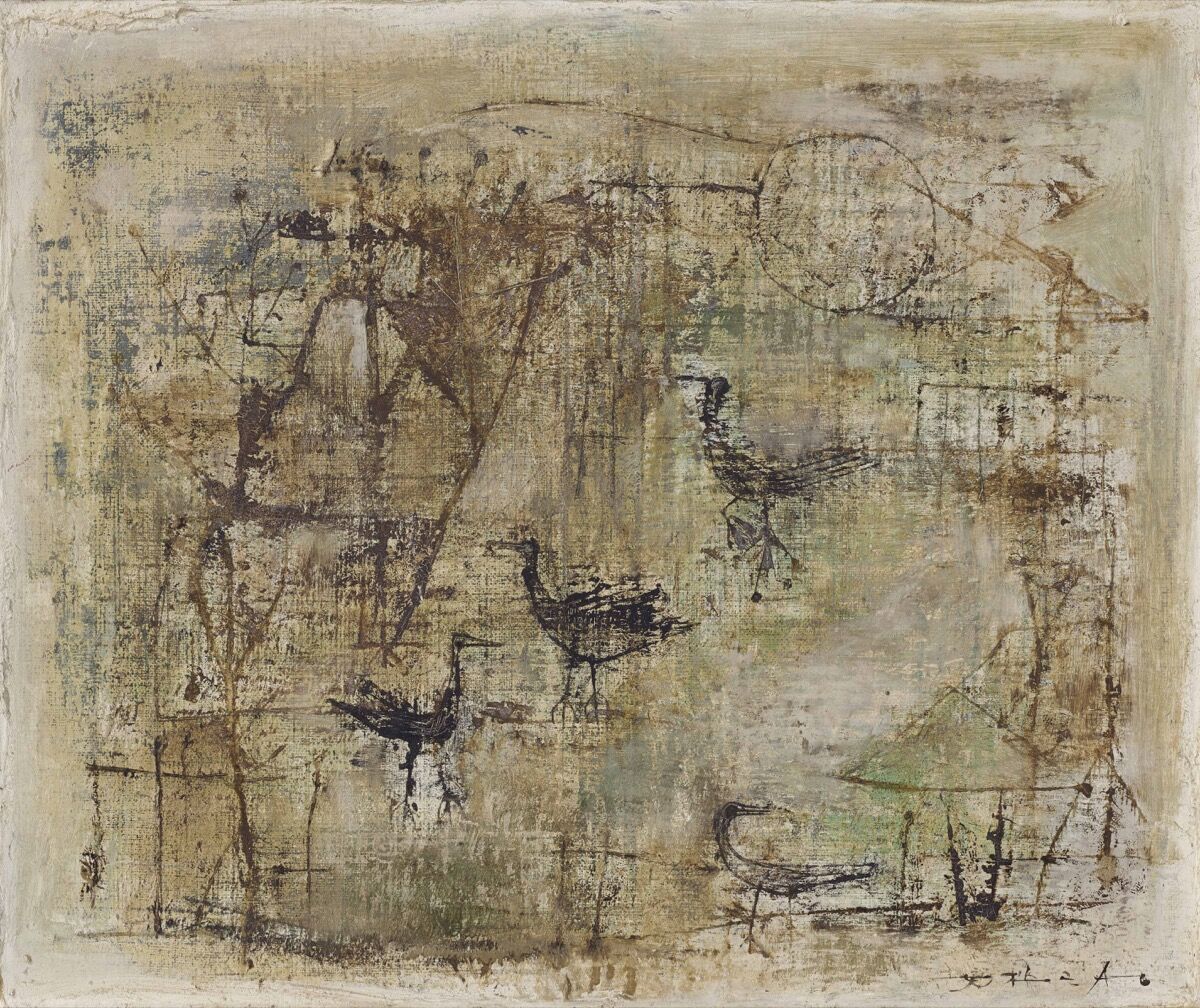 Zao Wou-Ki, Untitled, 1950–51. Courtesy Christie’s Images Ltd.