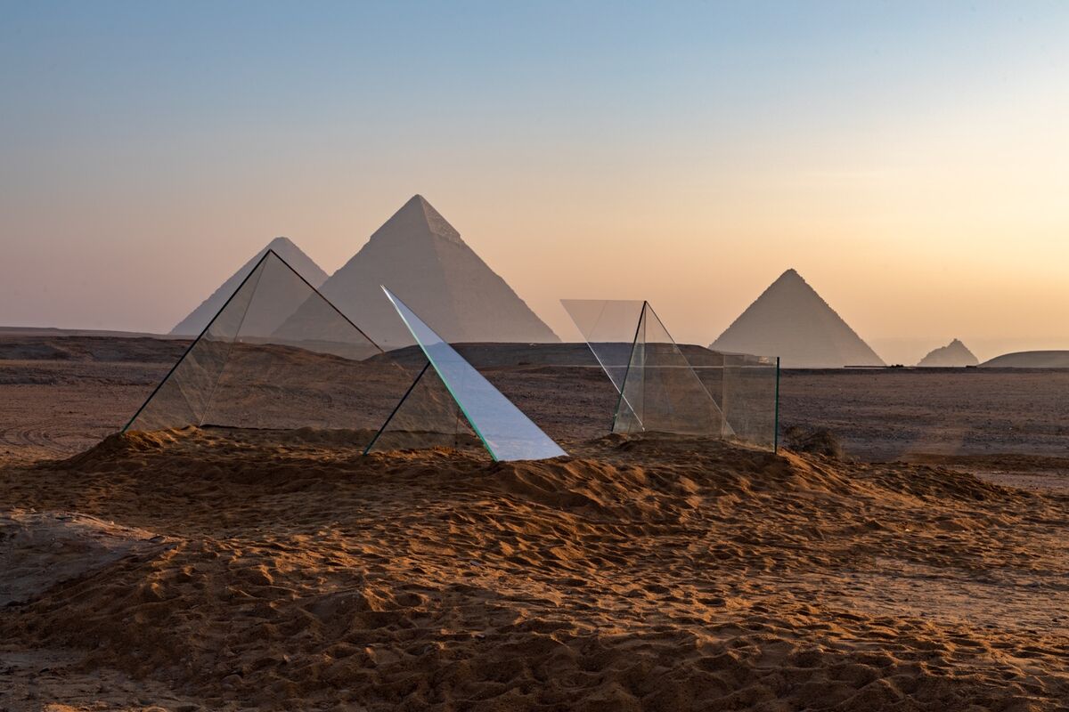 Shuster + Moseley, installation view of (Plan of the Path of Light) In the House of the Hidden Places, 2021. Courtesy of the artist and Art D’Egypte.