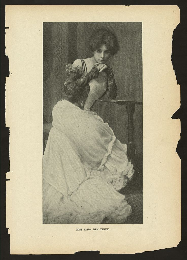 Zaida Ben-Yusuf, Miss Zaida Ben Yusuf, 1901. Photo via the Library of Congress. 