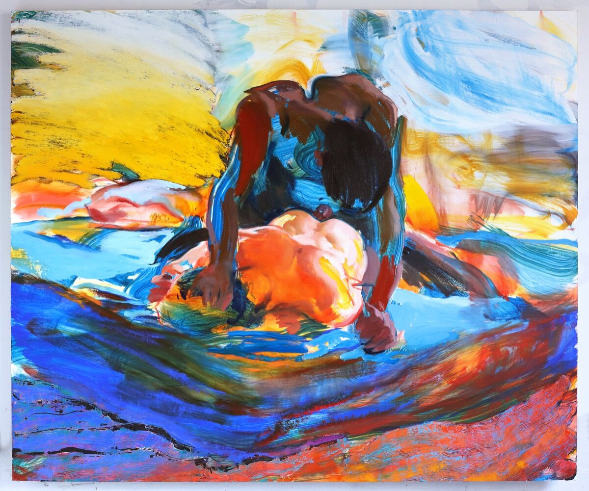 Doron Langberg, Lovers 2, 2020. Courtesy of the artist; Victoria Miro Gallery, London; and Yossi Milo Gallery, New York.