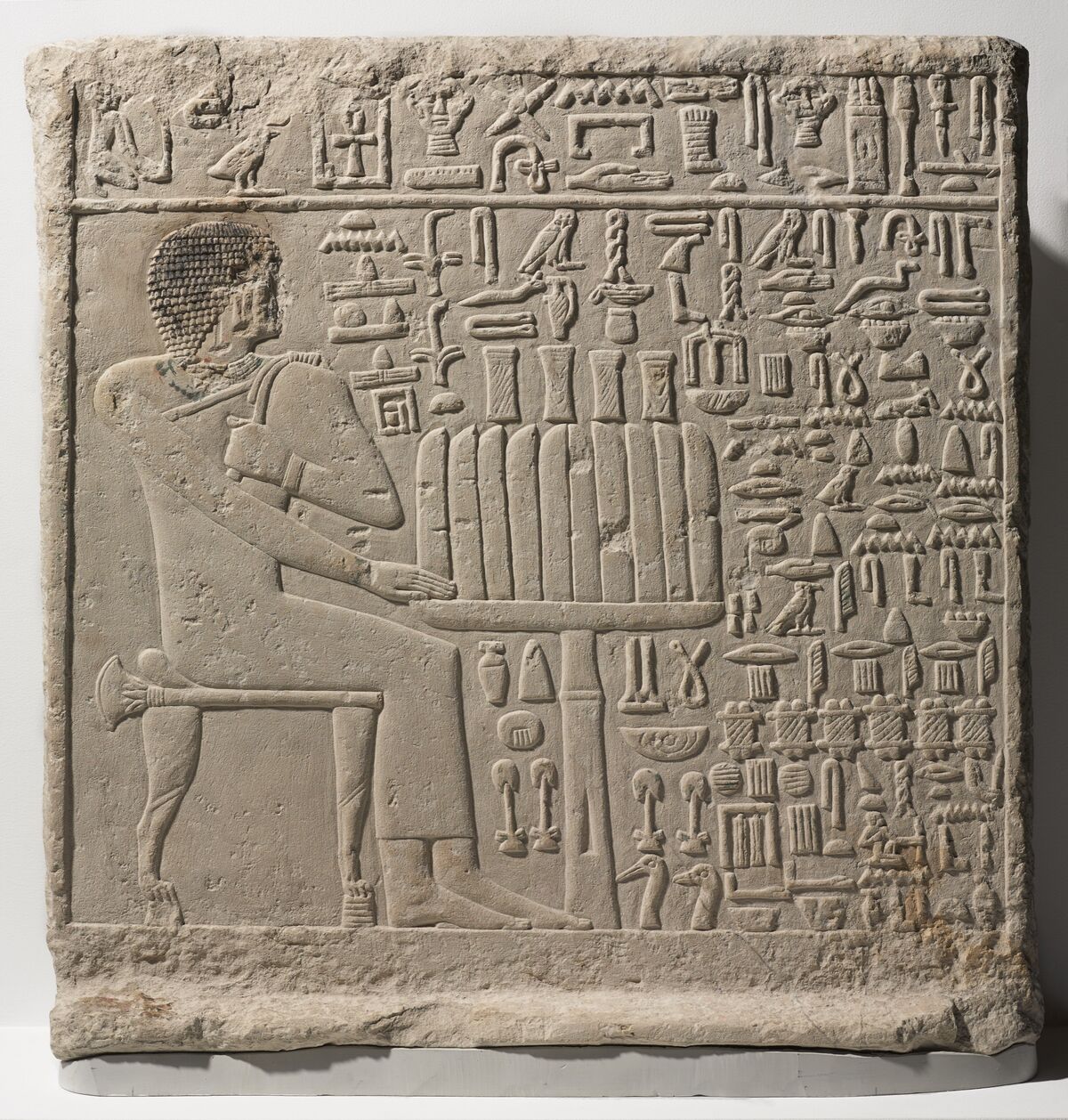 Stela of Setju, ca. 2500â€“2350 B.C.E. Courtesy of the Brooklyn Museum.