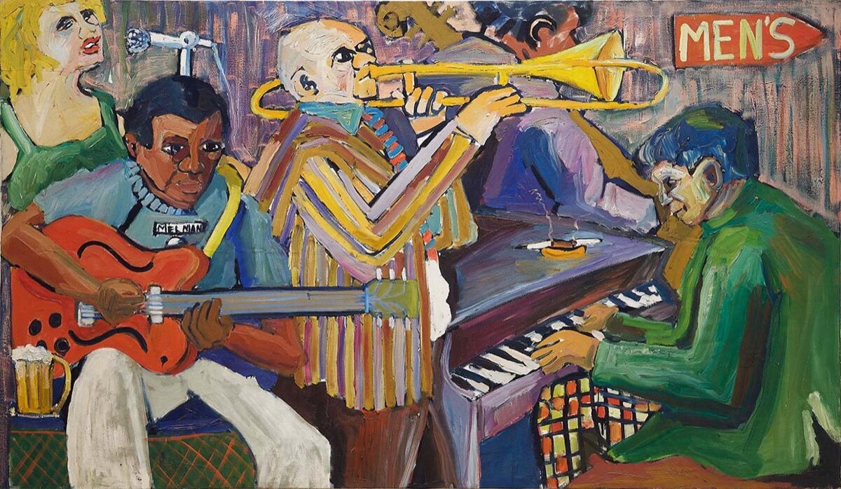 Mike Henderson, Yo y la banda, c. 1968. Cortesía del artista y Artadia. Mike Henderson fue galardonado con Artadia en 2019.