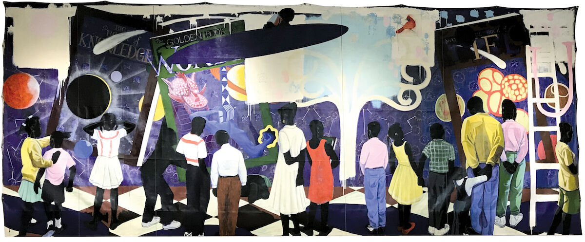 Kerry James Marshall, Knowledge and Wonder, 1995, est. $ 10,000,000–15,000,000.  Imagen cortesía de Christie's.