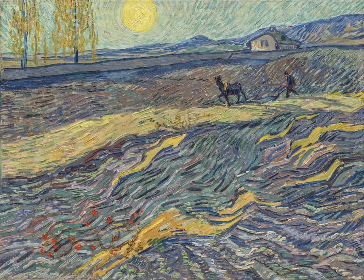 Vincent van Gogh, Laboureur dans un champ, 1889. Courtesy of Christie’s.