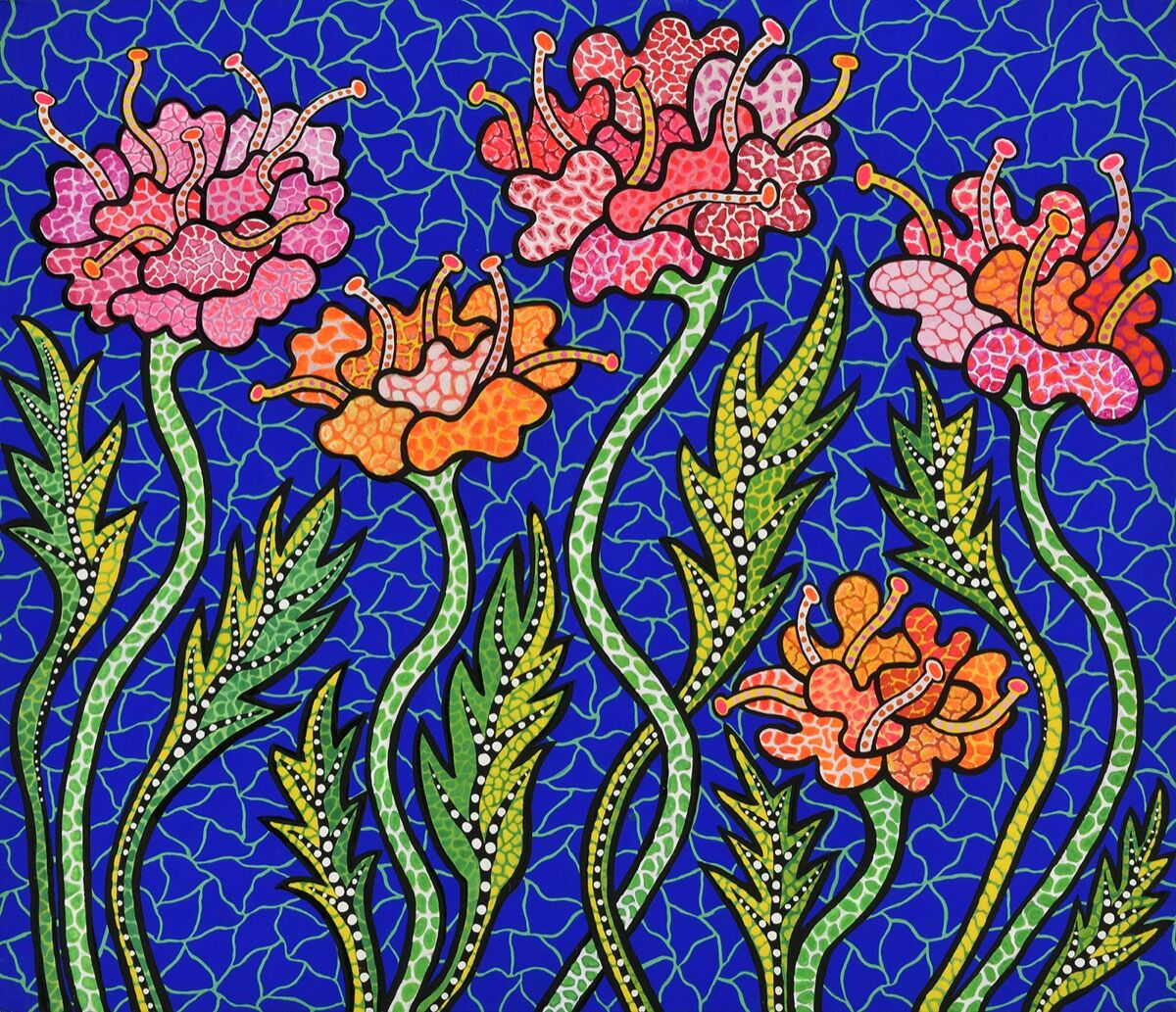 Yayoi Kusama, Summer Flowers, 1988. Courtesy of the artist and The New York Botanical Garden.