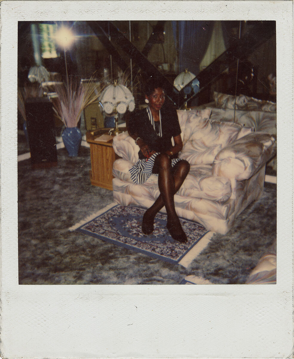 Family photos of Sandra Bush. © Mickalene Thomas. Courtesy of the artist.