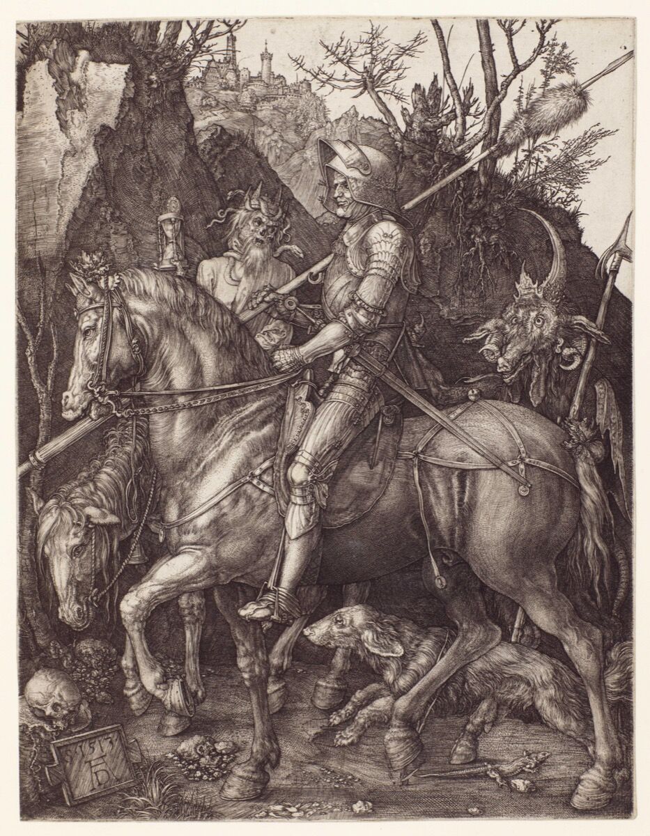 Albrecht Dürer, Knight, death, and the devil, 1513. Courtesy of the Huntington Library, Art Collections, and Botanical Gardens. 