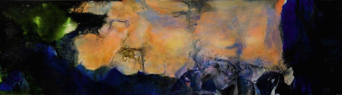 Zao Wou-Ki, Juin-Octobre 1985, 1985. Courtesy of Sothebyâs.