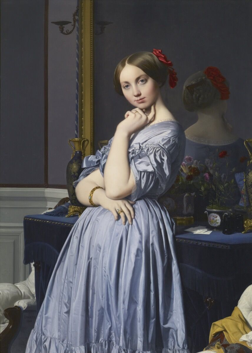 Jean-Auguste-Dominique Ingres, The Countess d'Haussonville, 1845. Image via Wikimedia Commons.