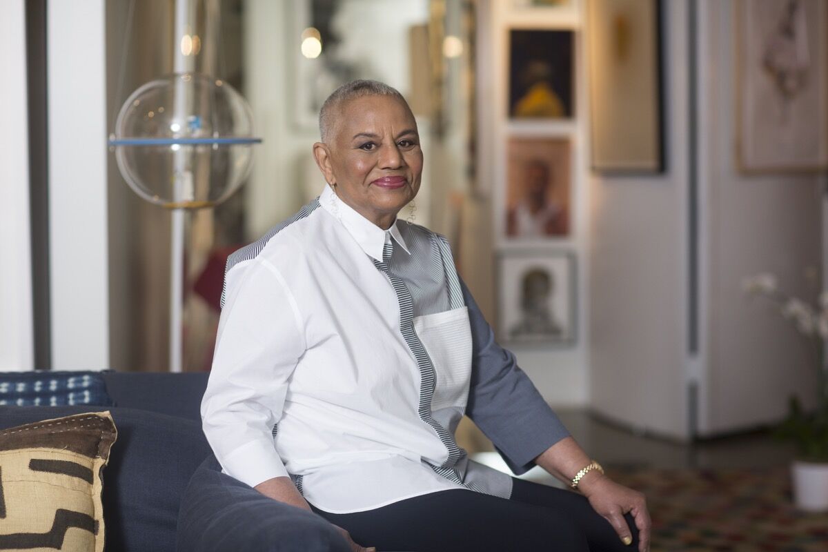 Peggy Cooper Cafritz in her home full of collected art pieces, on August 26, 2015 in Washington, DC. Photo by April Greer For The Washington Post via Getty Images.