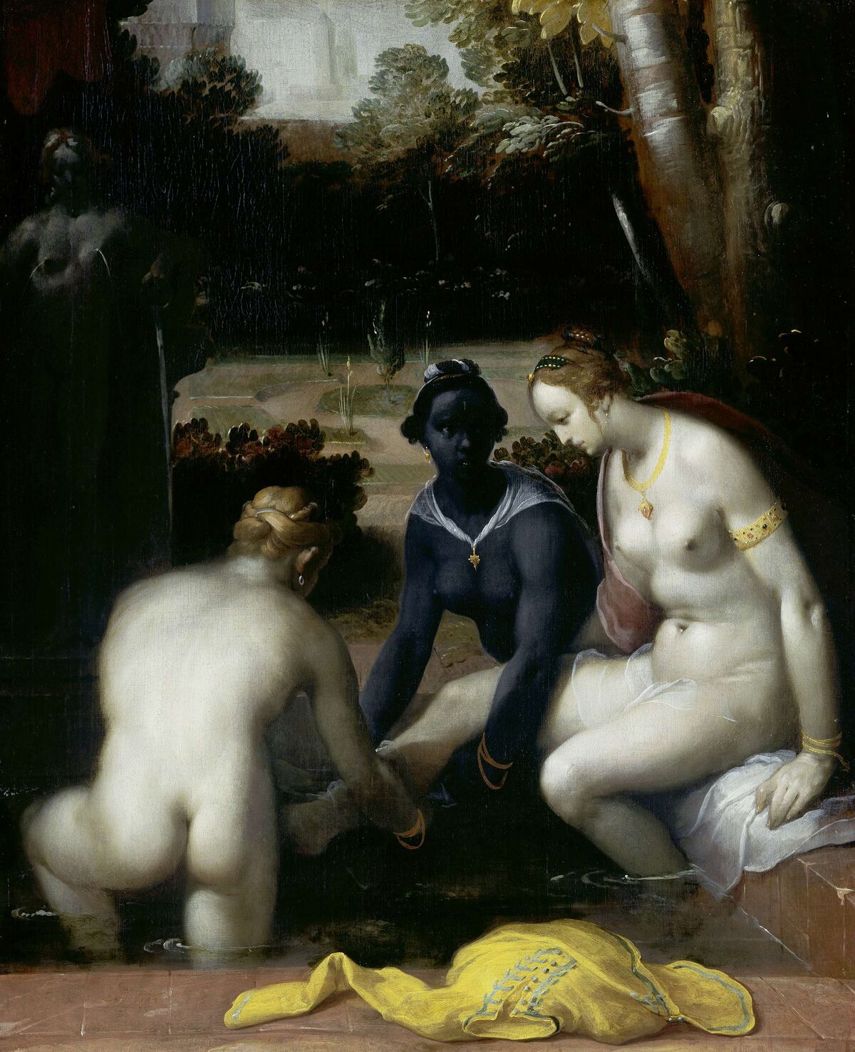 Cornelis Cornelisz van Haarlem, Betsabé en su baño, 1594. Cortesía del Rijksmuseum.