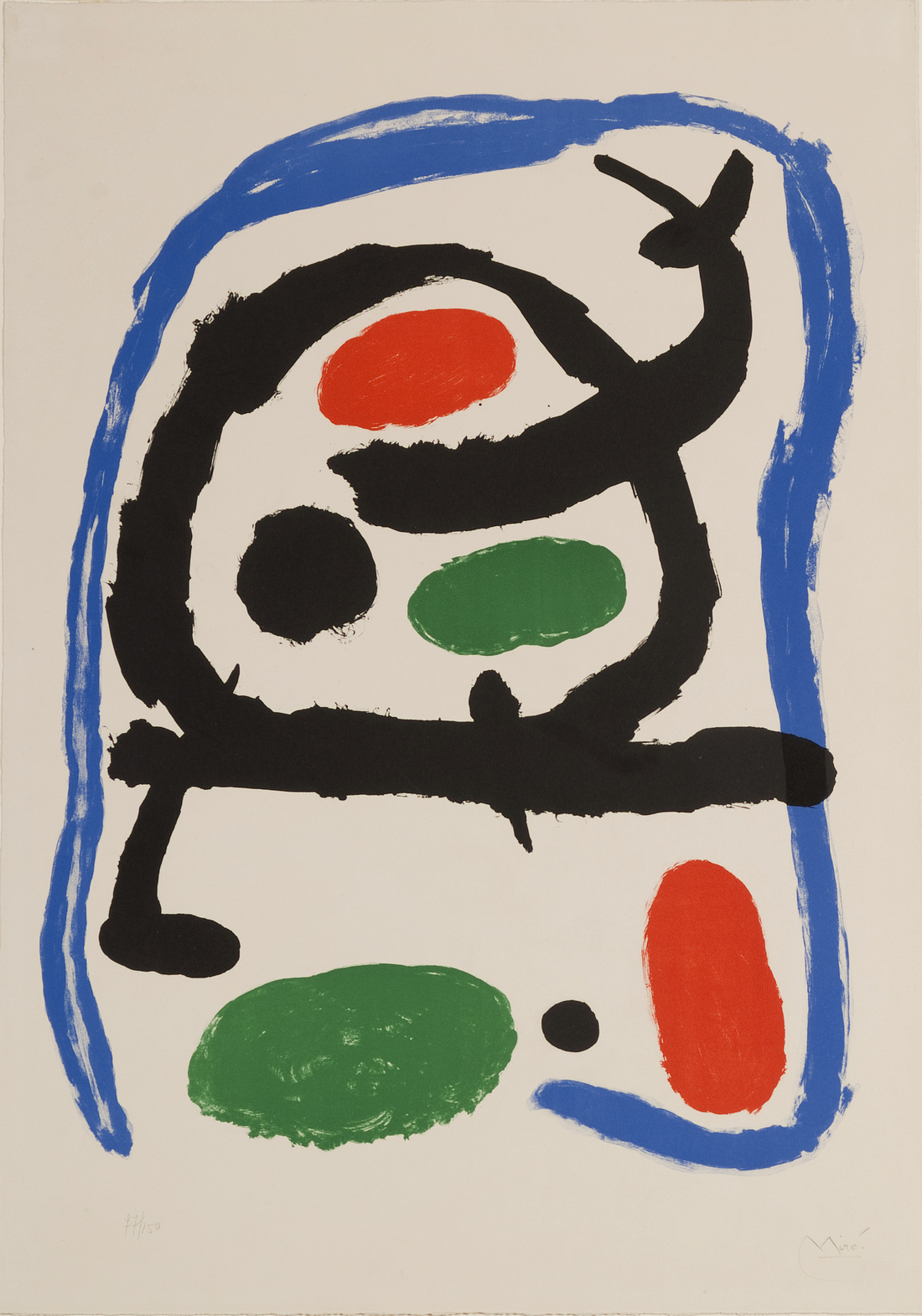 Joan Miró, Blue Border, undated. Courtesy of the Akron Art Museum.