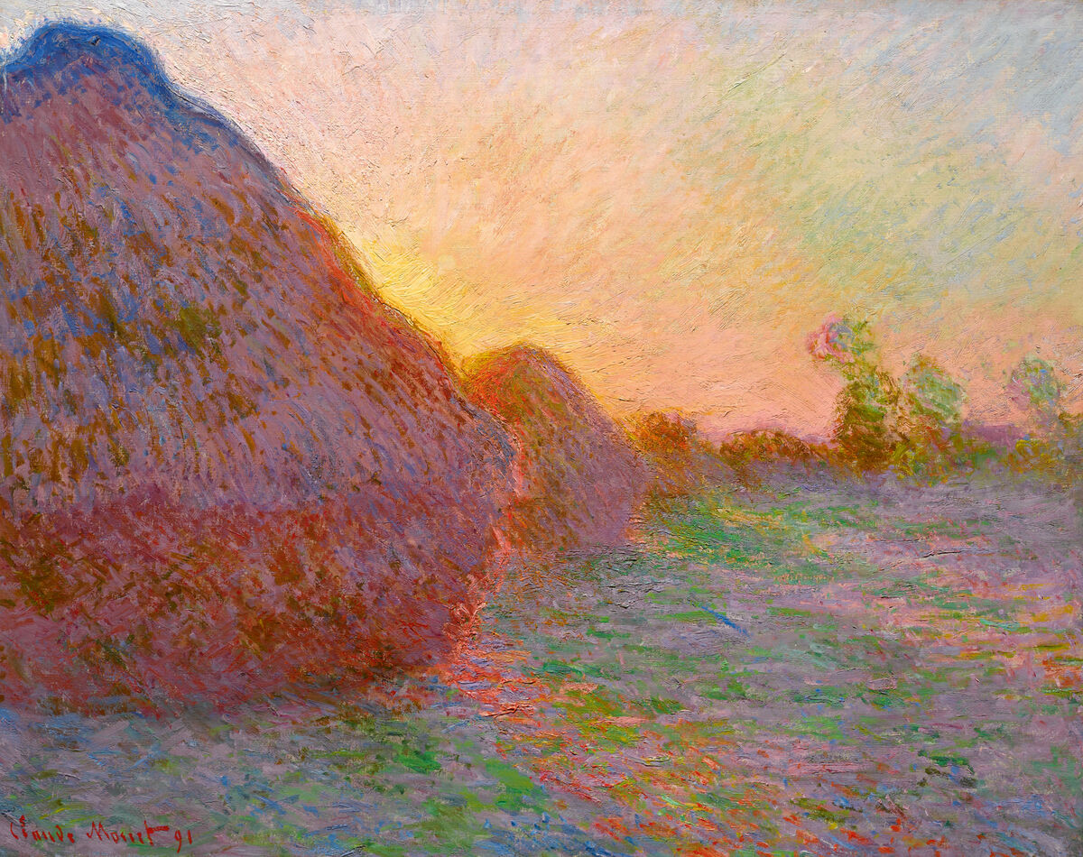 Claude Monet, Meules, 1890. Cortesía de Sotheby & # x27; s.
