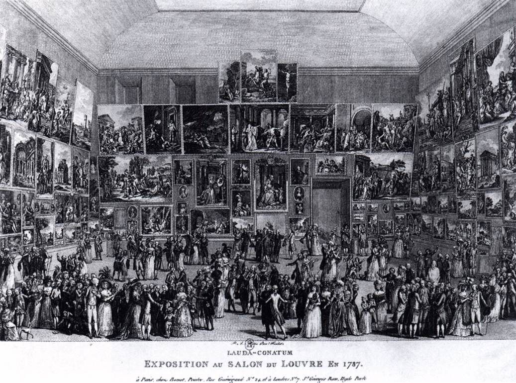 Martini, Pietro Antonio, Exposition au Salon du Louvre en 1787, 1787. Wildenstein Institute, Paris.