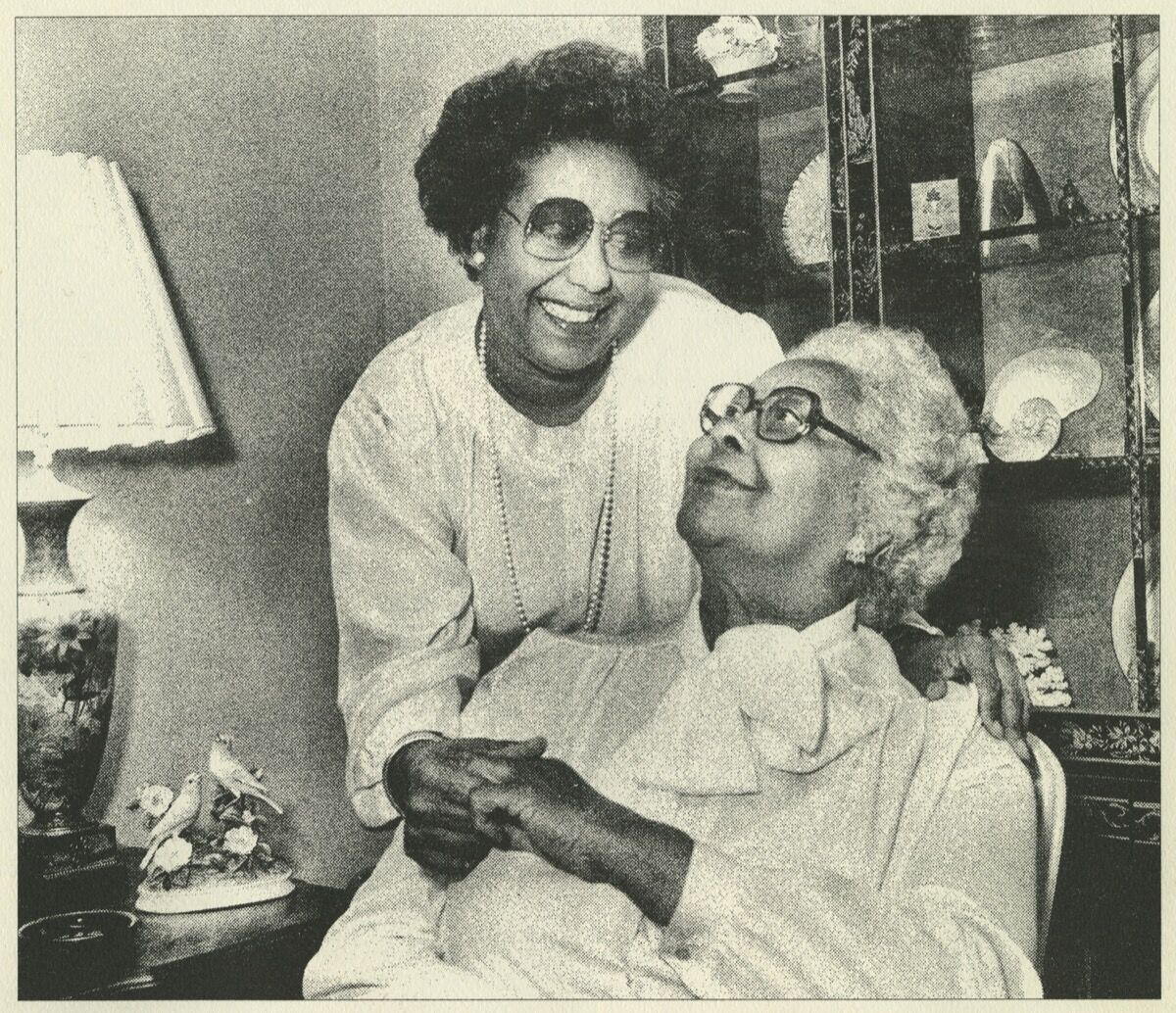 Portrait of Dr. Clayton and her mother Williabell. Courtesy of Pennsylvania Academy of the Fine Arts, Philadelphia.