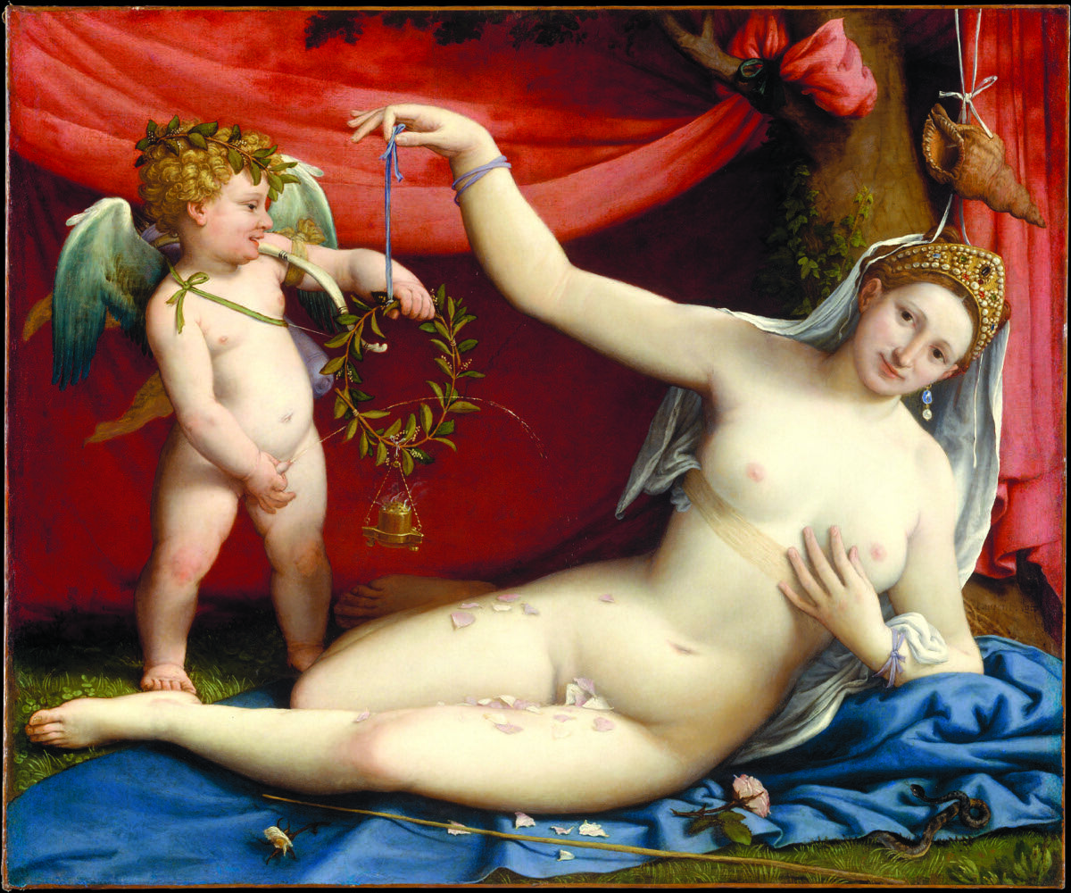 Lorenzo Lotto, Venus and Cupid, c. 1525. Metropolitan Museum of Art, New York. Courtesy David Zwirner Books.