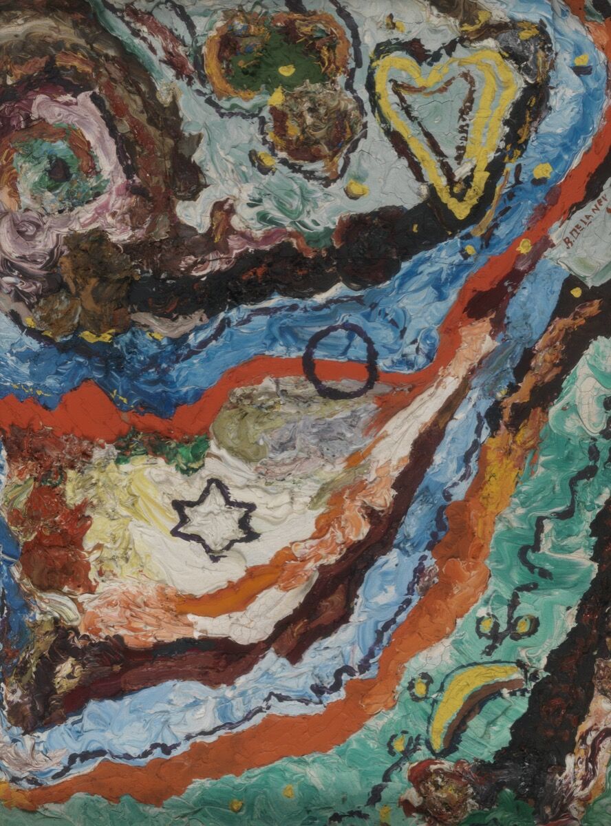 Beauford Delaney, Untitled (abstract), 1945. © Estate of Beauford Delaney by permission of Derek L. Spratley, Esquire, Court Appointed Administrator. PAFA, Gift of Dr. Constance E. Clayton in loving memory of her mother Mrs. Williabell Clayton. Courtesy of Pennsylvania Academy of the Fine Arts, Philadelphia; and Michael Rosenfeld Gallery LLC, New York, NY.