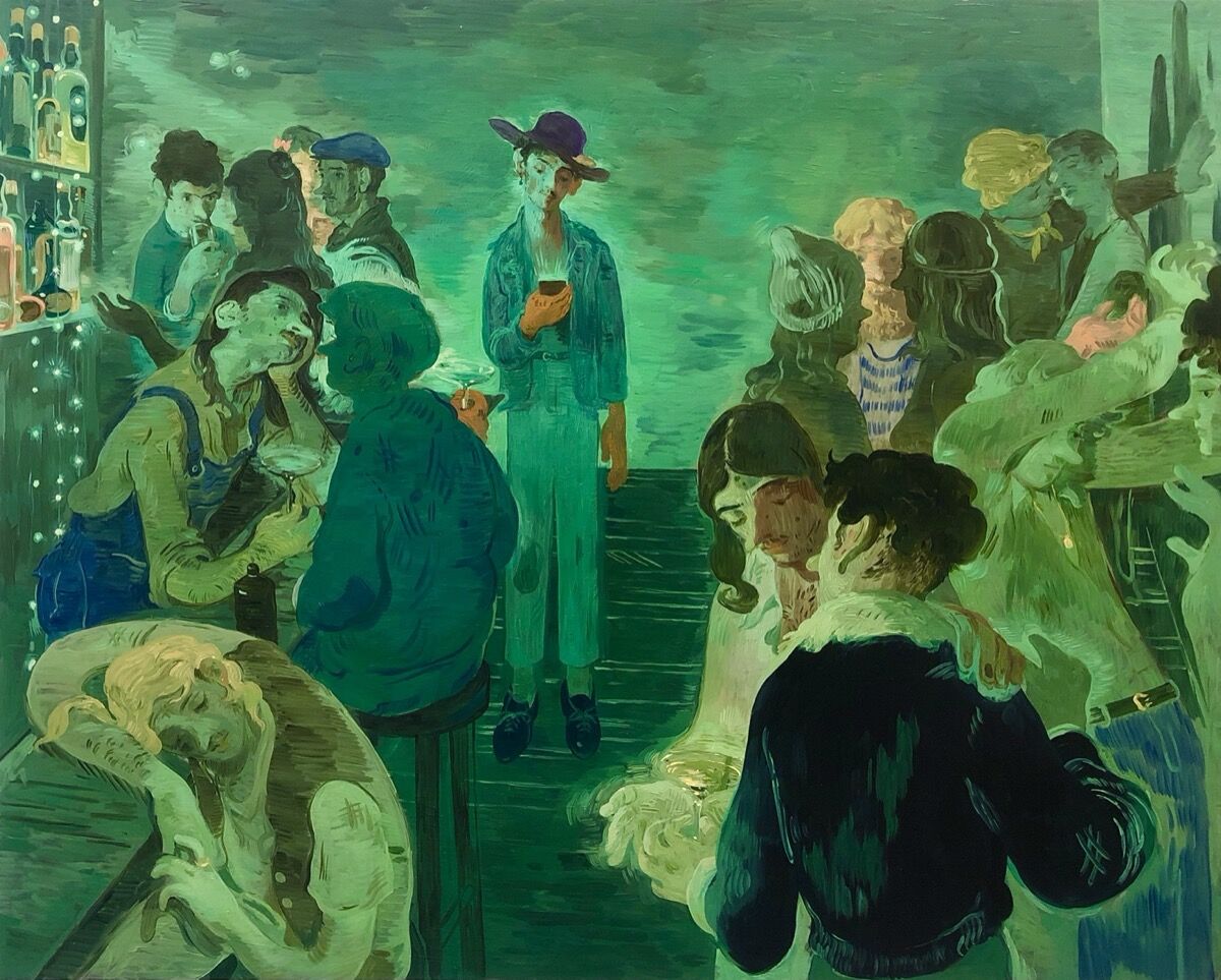 Salman Toor, Bar Boy, 2019. Courtesy of the artist and Whitney Museum of American Art.