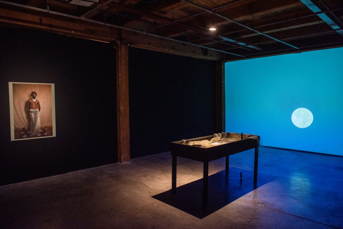 Keni Anwar, installation view in Prospect.5 at the Contemporary Arts Center, New Orleans, 2021. Photo by Ryan Hodgson-Rigsbee. Courtesy of Prospect New Orleans.