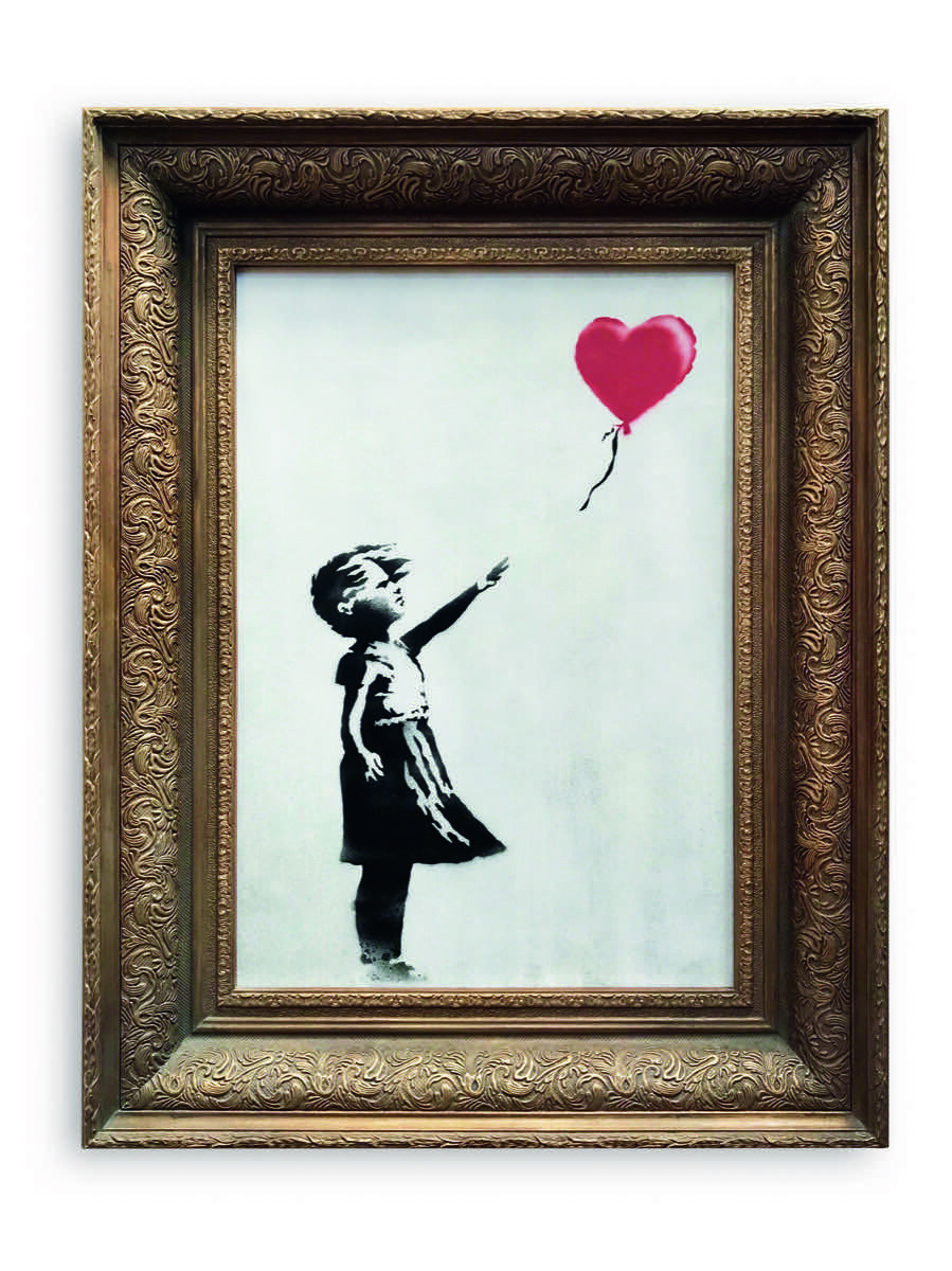 Banksy, Girl With Balloon, 2006. Cortesía de Sotheby's.
