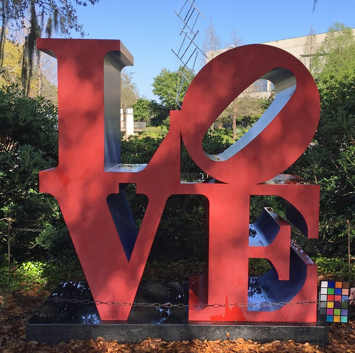 Robert Indiana, LOVE (red outside violet inside), 1966-97.  Courtesy of the New Orleans Museum of Art.