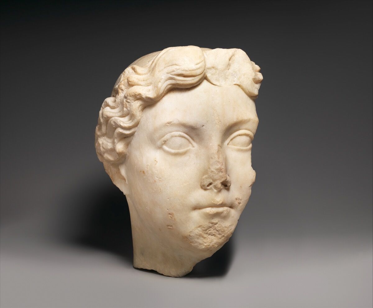 Marble portrait of Livia. c. 14-37 A.D. Courtesy of the Metropolitan Museum of Art.