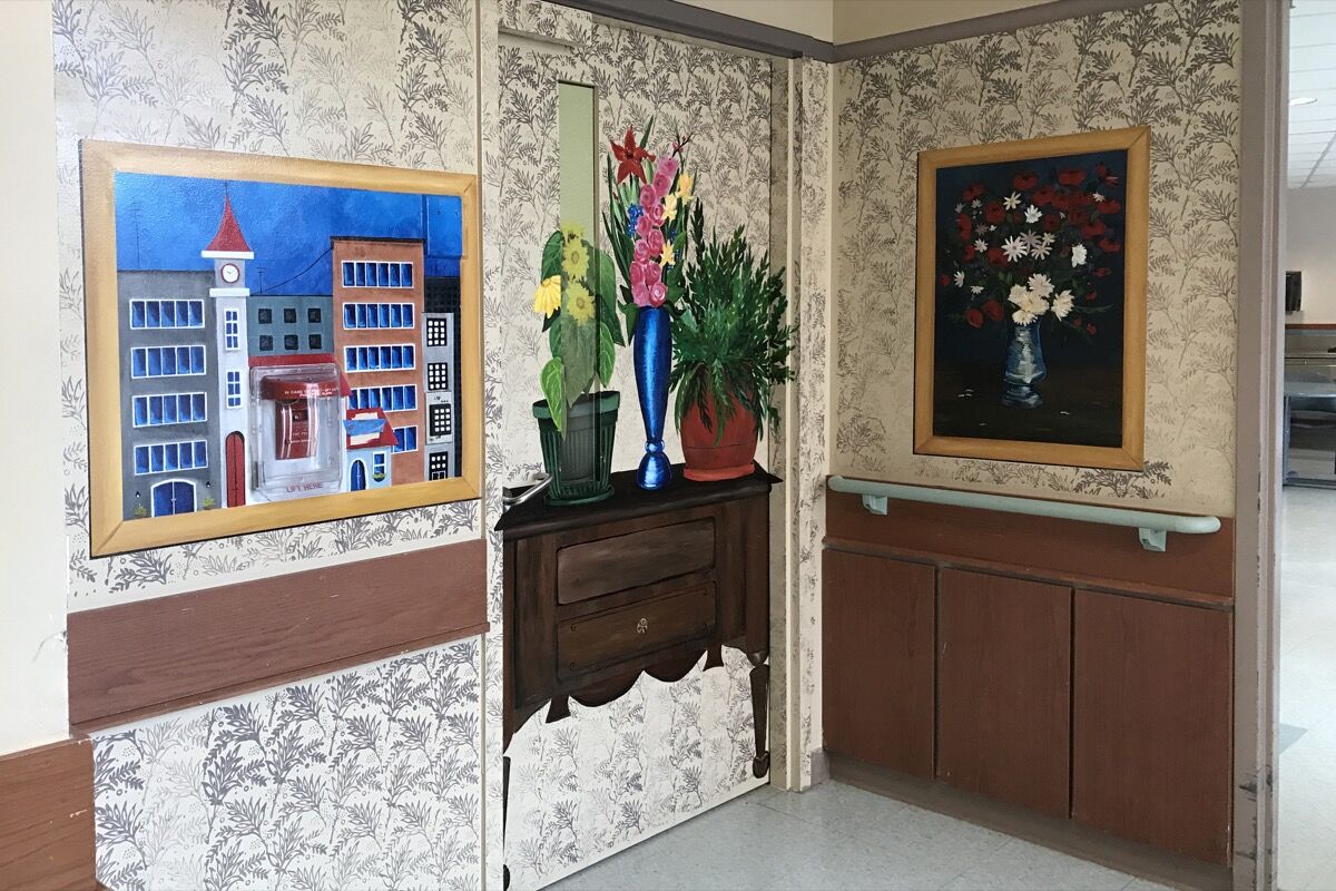 Diversion Murals In Dementia Care Units Are Painted To