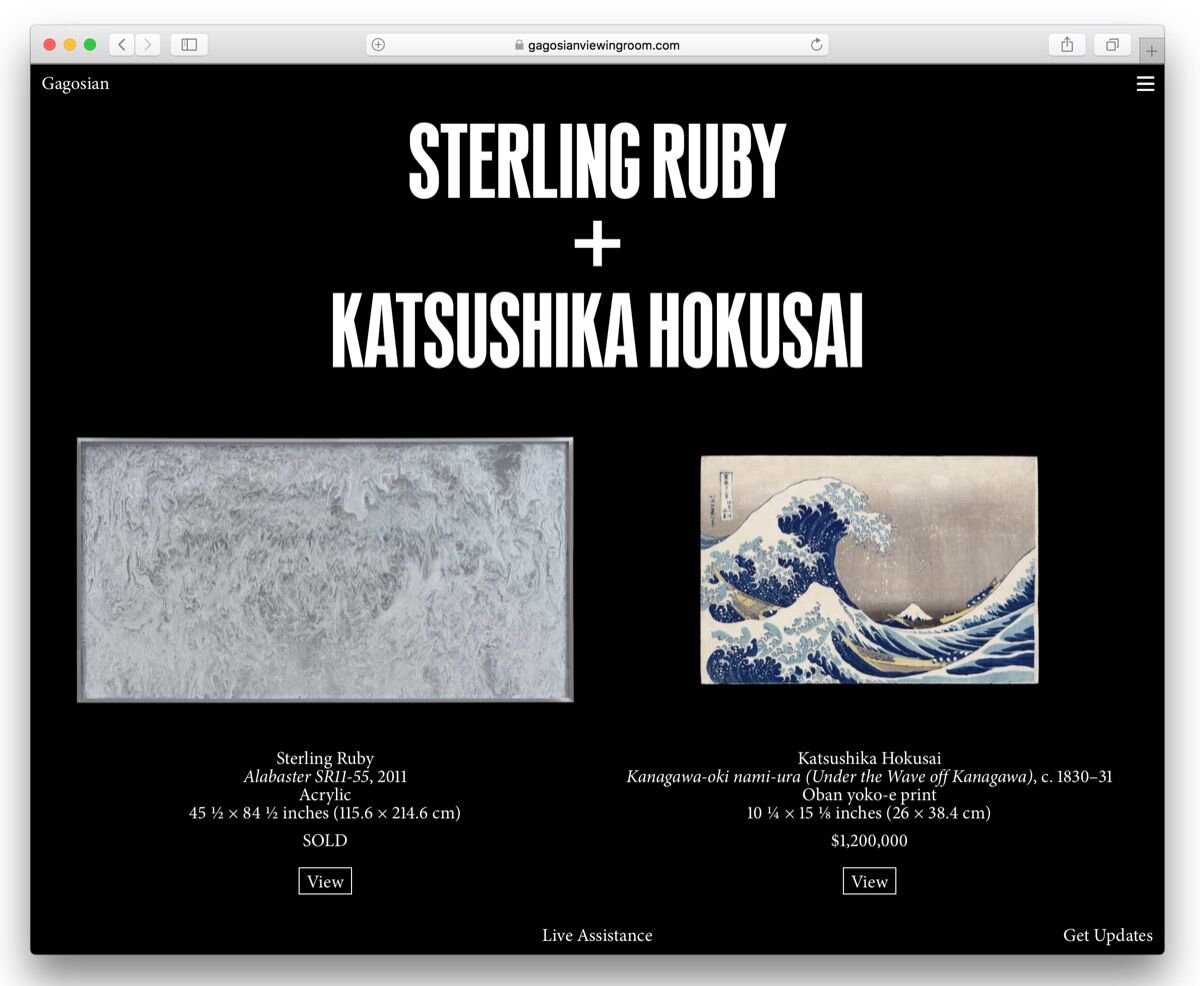 For Galleries Online Viewing Rooms Are About Storytelling And Sales Artsy