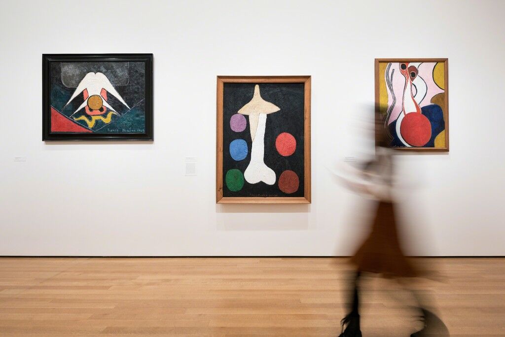 Installation view of “Francis Picabia: Our Heads Are Round So Our Thoughts Can Change Direction” at the Museum of Modern Art, 2017. Photo courtesy of MoMA.