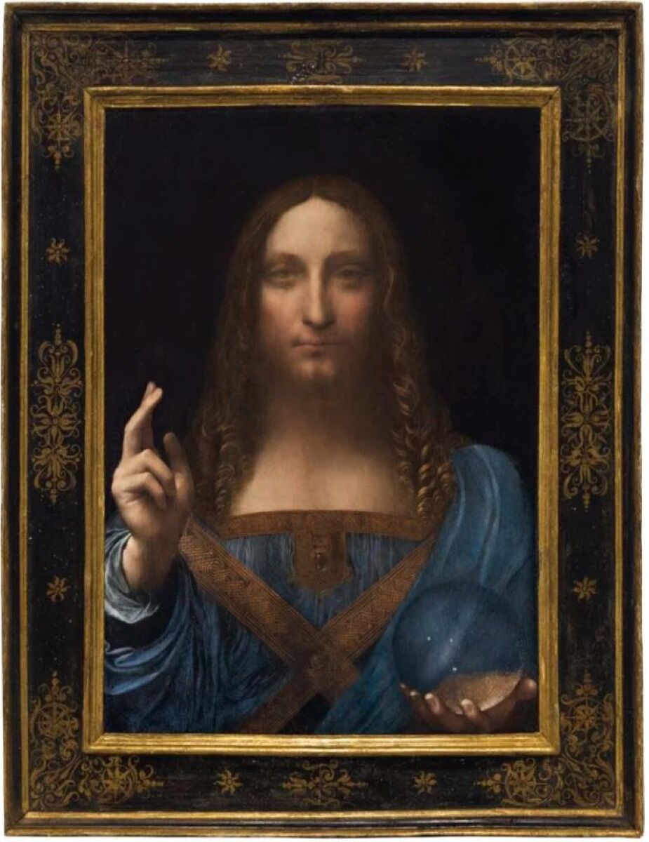Leonardo da Vinci, Salvator Mundi , c. 1500. Courtesy of Christie&#x27;s.