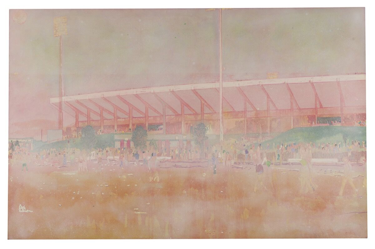 Peter Doig, Buffalo Station I, 1997–98.  Cortesía de Sotheby's.