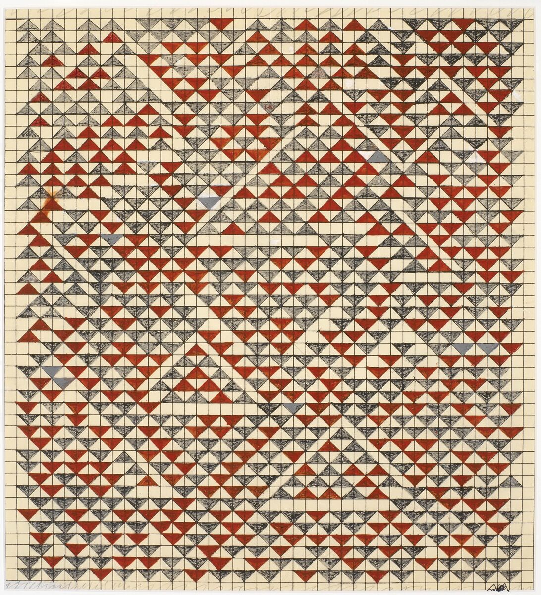 Anni Albers, Estudio para Camino Real, 1967. © The Josef and Anni Albers Foundation / Artists Rights Society (ARS), Nueva York 2019. Foto de Tim Nighswander / Imaging4Art.  Cortesía de The Art Institute of Chicago.